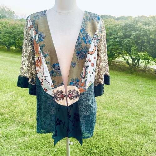 Top kimono patchwork spencer - patchwork,