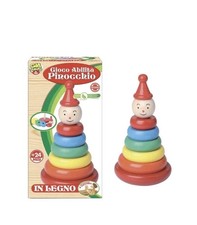 Gioco educativo legno piramide - legno,