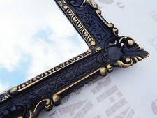 Specchio Muro Oro Nero Barocco