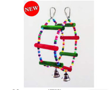 GIOCO ALTALENA PER PICCOLI PAPPAGALLI COCORITE CALOPSITE INSEPARABILI 25X8 CM 