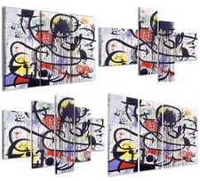 Stampe su tela Joan Mirò IV quadri moderni in vari formati pronti già intelaiati