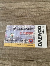 Biglietto Sampdoria-harelbeke Interto Cup 1998 (Germania, Inghilterra, Belgio, Olanda)