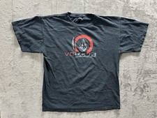 Vintage y2k Volcom Skate Wear Logo Graphic Shirt Cyber Goth Skater Men's Size Xl