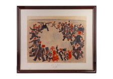 Litografia Cm 60x80 di Franz Borghese Roma 1941/2005