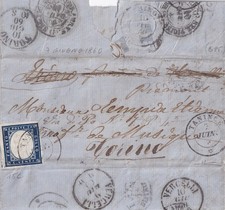 7 Giugno 1860 Alta Savoia, lettere una settimana prima la cessione alla Francia