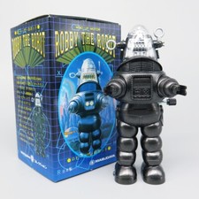 ROBBY THE ROBOT Masudaya Japan 1997 giocattolo vintage avvolgibile con scatola alto 11 cm