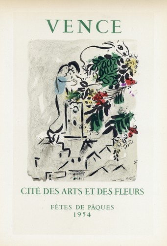 Marc chagall lithograph poster - marc,