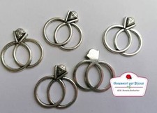 20 Ciondoli Anelli Fedi Nuziali Argento 25x25mm anche per bomboniere