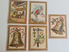 5 rare vecchie carte da gioco del 1920 di W. Spear & Sons di Norimberga