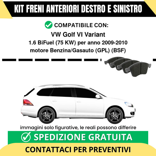 Pastiglie freno anteriori per - pastiglie,
