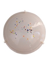 Plafoniera Vetro Graniglia Murano Murrine Colorate diametro 40 cm 1 luce