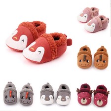 Crib Shoes Baby Slippers Knit Cartoon Anti-slip Infant Slippers Baby Boy Girl