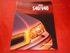 VOLVO S40 + V40 Tipo V 1.6 1.8 1.8i 2.0 2.0T T4 1.9D Brochure depliant del 2001