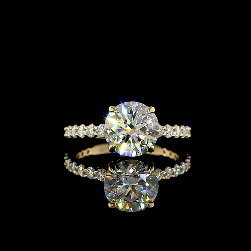 Anello fidanzamento oro - di, in