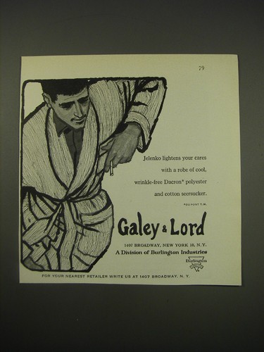 1961 galey lord robe - galey, &