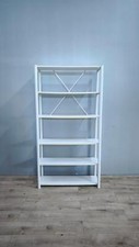 80689 Libreria bianca con struttura in metallo