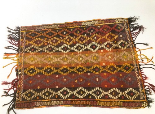 Vintage brown tribal turkish - vintage,