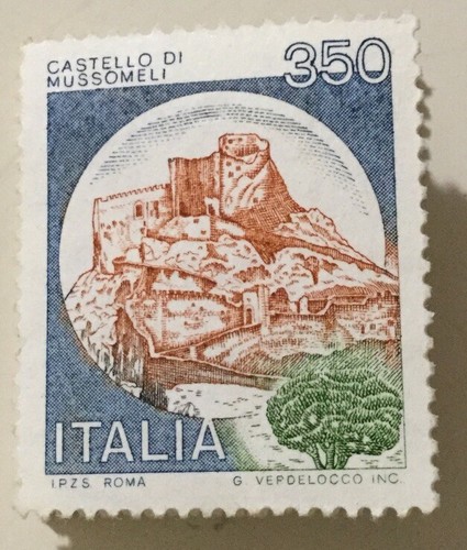 Italia francobollo castelli - italia,