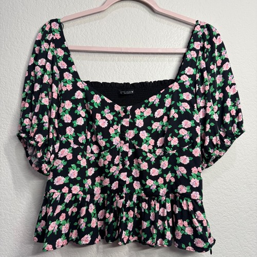 Top zara manica sbuffo - top,