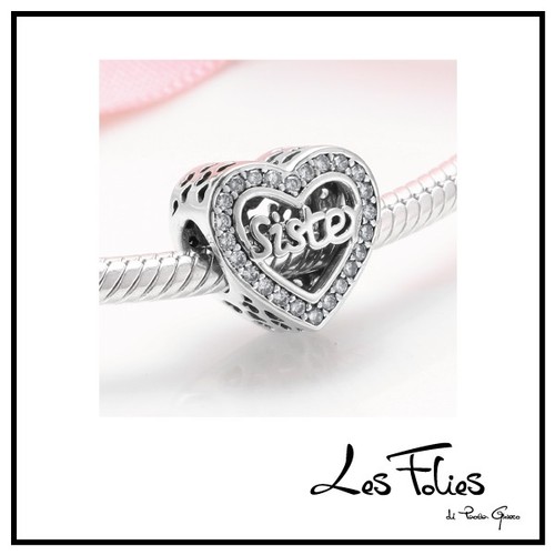 Charm cuore sorella sister - charm,