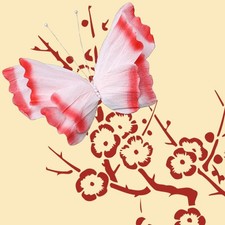 Ventaglio Carta Farfalla Lungo