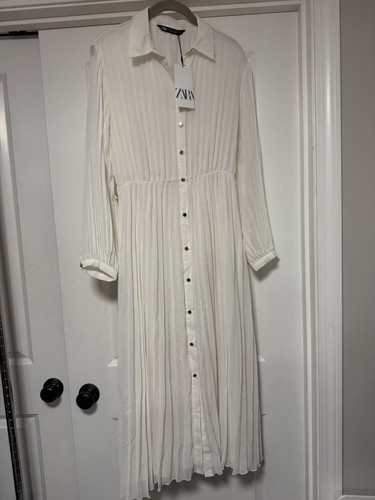 Abito midi plissettato zara - abito,