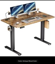 Scrivania Elettrica Stand, Altezza Regolabile 40x24 Pollici Sit-Stand Workstation
