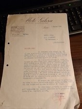 MOTO GILERA 1948 , LETTERA  Candele KLG 1948- GILERA 500,Saturno,Nettuno