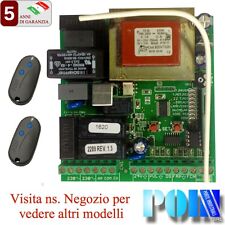 CENTRALE SCHEDA PER CANCELLO SCORREVOLE E BASCULANTE MOTORI 230V +2 TELECOMANDI 