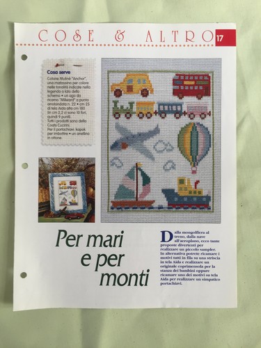 Schema punto croce per mari - schema,