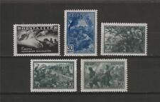 Russia 1942-43 Sc# 868/92 scene di guerra seconda guerra mondiale 5 francobolli MNH