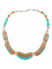 Collana argento tibetano - argento, e