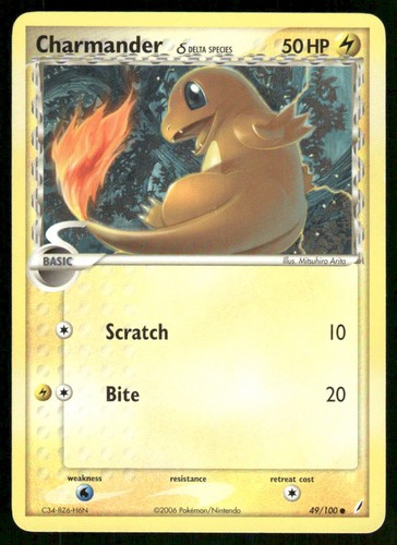 2006 pokemon charmander common - pokemon,