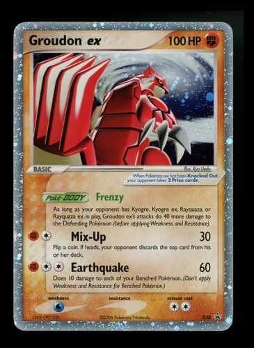 Groudon 038 black star - ex,