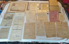 Grande Lotto Cartaceo Documenti Ww2 Regia Aeronautica Milizia WwII Trincea Scavo