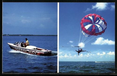 Cartolina parasailing sport - cartolina,