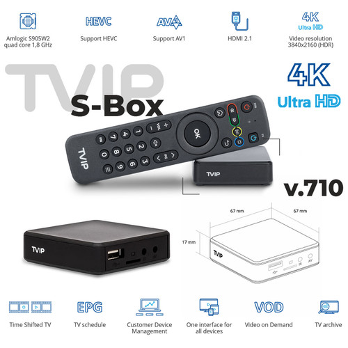Tvip box 710 iptv - v.710,