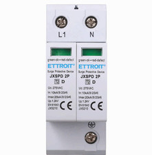 SCARICATORE LIMITATORE DI SOVRATENSIONE 2 MODULI TIPO T2 2P 10KA-20KA SPD A L...