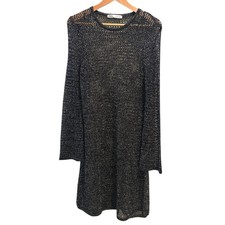 Abito midi Zara maglia nero