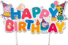 - Cake Topper Peppa Pig Happy