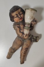 Thun angelo con torcere - vintage - vecchia produzione - putto - lampada - muro