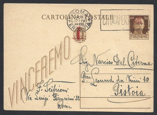 Storia postale rsi 1944 - storia,