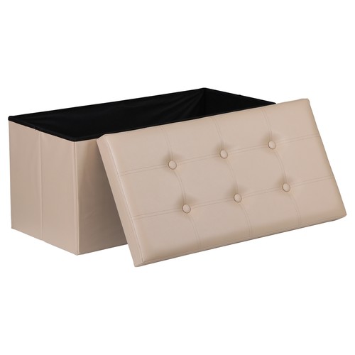 Poggiapiedi pouf robusto beige