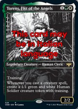 MTG TORENS, FIST OF THE ANGELS EXC - TORENS, PUGNO DEGLI ANGELI - VOW X IT