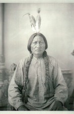 Cartolina Toro Seduto Nativi Americani Lakota Battaglia Indiana del Piccolo Bighorn