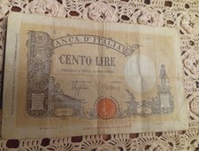 100 LIRE BARBETTI GRANDE  "B"