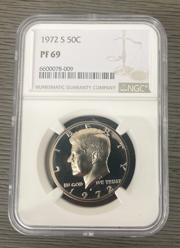 1972 mezzo dollaro - mezzo, pf69