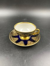 TAZZA TAZZINA CAFFE' MOKA JOHANN HAVILAND GRUPPO ROSENTHAL COBALT ORO