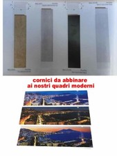 cornice legno x QUADRO MODERNO stampa su tela NAPOLI varie misure MADE IN ITALY 