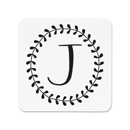 Lettera corona floreale - j,
